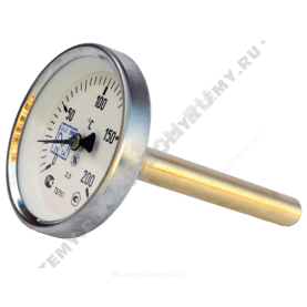 Термометр биметаллический Юмас ТБП-Т 200С Дк 63 L=100 в Туле 0