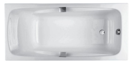 Ванна чугунная Jacob Delafon Rub Repos 170x80 E2915-00 с отверстиями для ручек в Туле 0