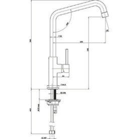 Смеситель PAINI IXA1572SFE для кухни нерж.сталь в Туле 1