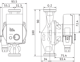 Циркуляционный насос Wilo Yonos Pico 30/1-6 с электронным управлением в Туле 1