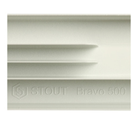 Радиатор алюминиевый боковое подключение STOUT Bravo 500 12 секций SRA-0110-050012 в Туле 10