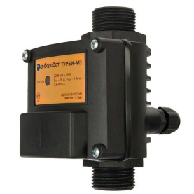 Блок управления насосом Unipump ТУРБИ-М1 чувствительность 2 л/мин, до 1,5 кВт, управление по потоку и мин. давлению (Рмин-1,5-1,8 бар), защита по сухо в Туле 0