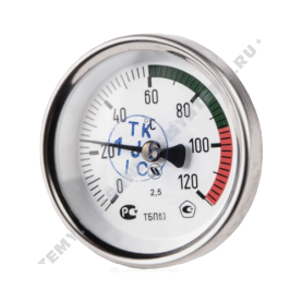 Термометр биметаллический Юмас ТБП-Т 120C Дк 100 L=100 в Туле 0