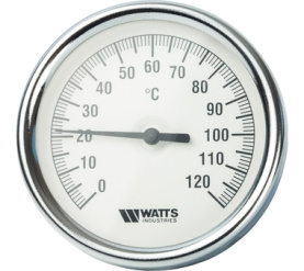 Термометр биметаллический с погружной гильзой 80 мм F+R801(T) 8075 Watts 10005944(03.02.060) в Туле 1