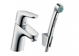 Смеситель для раковины с гигиен.душем и держ. хром HANSGROHE 31926000 в Туле 0