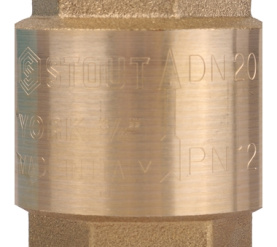 Клапан обратный пружинный муфтовый с пластиковым седлом 3/4 STOUT SVC-0012-000020 в Туле 3
