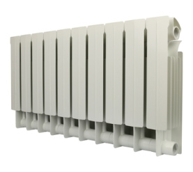 Радиатор биметаллический боковое подключение (белый RAL 9010) Global STYLE PLUS 350 10 секций в Туле 1
