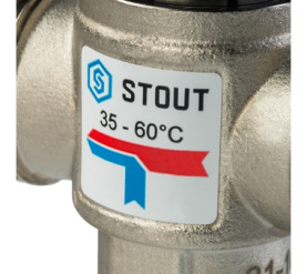 Термостатический смесительный клапан для сиcтем отопления и ГВС 1 НР 35-60° STOUT SVM-0020-256025 в Туле 3