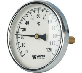 Термометр биметаллический с погружной гильзой 100 мм F+R801(T) 100100 Watts 10006076(03.03.100) в Туле 0