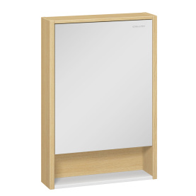 Шкаф зеркальный Уника 60, белый с дуб гальяно в Туле 0
