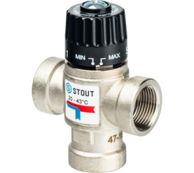 Термостатический смесительный клапан для систем отопления и ГВС 3/4 ВР 20-43 STOUT SVM-0010-164320 в Туле 0