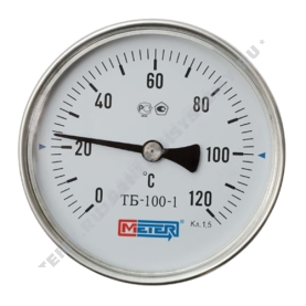 Термометр биметаллический Метер ТБ100 120C Дк 100 L=100 в Туле 2