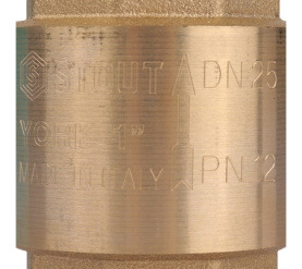 Клапан обратный пружинный муфтовый с пластиковым седлом 1 STOUT SVC-0012-000025 в Туле 3