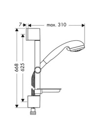 Душевая стойка Hansgrohe Crometta Vario/Unica'C, 0.65 м, 27744000 в Туле 1