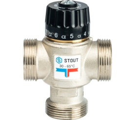 Термостатический смесительный клапан для систем отопления и ГВС 1 1/4 НР 30-65° STOUT SVM-0025-356532 в Туле 2