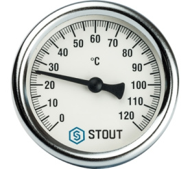 Термометр биметаллический с погружной гильзой. Корпус Dn 63 мм, гильза 50 мм 1 STOUT SIM-0001-635015 в Туле 1