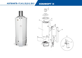 Газовый котел напольный ЖМЗ АКГВ-29-3 Комфорт (Н) (478000) в Туле 2