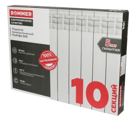Радиатор биметаллический ROMMER Profi BM 500 (BI500-80-80-150) 10 секции в Туле 13