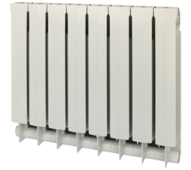 Радиатор биметаллический боковое подключение (белый RAL 9010) Global STYLE PLUS 500 8 секций в Туле 1