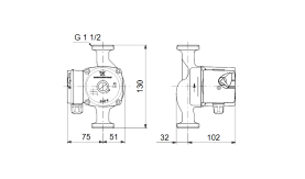 Циркуляционный насос Grundfos UPS 25-80 95906440 в Туле 1