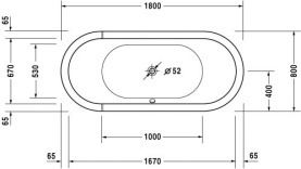 Панель фронтальная для ванны Vidima Сева Микс 1700 мм Н=560 мм в Туле 1