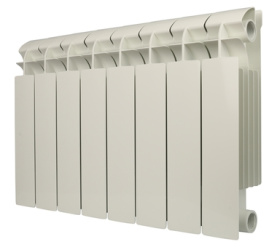 Радиатор биметаллический боковое подключение (белый RAL 9010) Global STYLE PLUS 350 8 секций в Туле 0