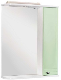 Шкаф-зеркало Домино Блик 55 Эл. правый (зеленый) в Туле 0