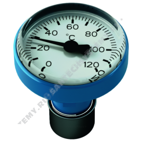 Термометр синий для рукояток шаровых кранов R540F 120C Giacomini R540FY022 в Туле 1