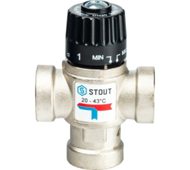 Термостатический смесительный клапан для систем отопления и ГВС 3/4 ВР 20-43 STOUT SVM-0010-164320 в Туле 1