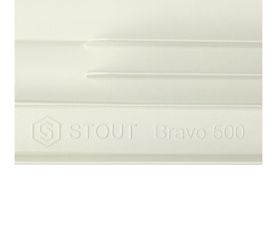 Радиатор алюминиевый боковое подключение STOUT Bravo 500 8 секций SRA-0110-050008 в Туле 9