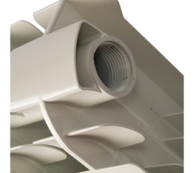 Радиатор алюминиевый боковое подключение (белый RAL 9010) VOX EXTRA 350 8 секций Global в Туле 4
