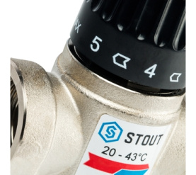 Термостатический смесительный клапан для систем отопления и ГВС 3/4 ВР 20-43 STOUT SVM-0010-164320 в Туле 3