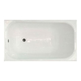 Чугунная ванна Aqualux ZYA-8-1 150x70 goldman белая без ножек антислип в Туле 0