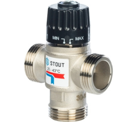 Термостатический смесительный клапан для систем отопления и ГВС 1 НР 20-43° STOUT SVM-0020-254325 в Туле 0