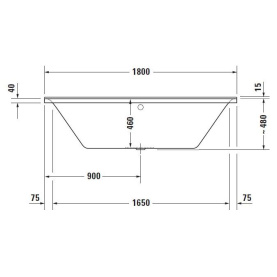 Каркас Riho Delta 150x80 для асимметричной ванны металлический в Туле 1