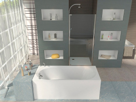 Каркас Riho Geta /Romeo 160x90 для асимметричной ванны металлический в Туле 2