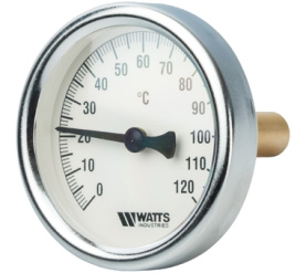 Термометр биметаллический с погружной гильзой 63 мм, штуц F+R801(T) 6350 Watts 10005800(03.01.040) в Туле 0