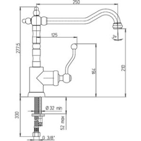 Смеситель PAINI Duomo 88F35722SKM для кухни старая бронза в Туле 1