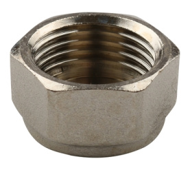Заглушка ВР никелированная 1/2 для стальных труб резьбовой TIEMME 1500200(1880N0004) в Туле 0