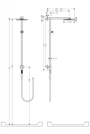 Душевой набор Hansgrohe Raindance Connect 240 Showerpipe 27164000 в Туле 1