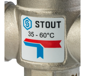 Термостатический смесительный клапан для систем отопления и ГВС 1 НР 35-60°С STOUT SVM-0020-166025 в Туле 3