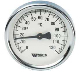 Термометр биметаллический накладной FR810(ТАВ) 80120 Watts 10006505(03.08.080) в Туле 2