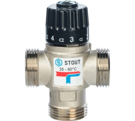 Термостатический смесительный клапан для сиcтем отопления и ГВС 1 НР 35-60° STOUT SVM-0020-256025 в Туле 1