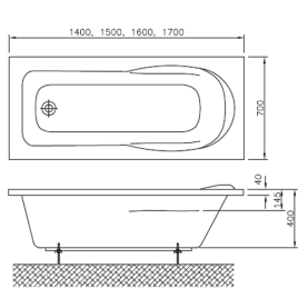 Панель фронтальная для ванны Vidima Сева Микс 1500 мм Н=560 мм в Туле 3