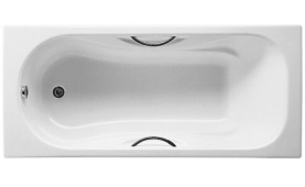 Чугунная ванна Roca Malibu 160x75 2310G000R с противоскольжением, с отверстиями для ручек в Туле 0