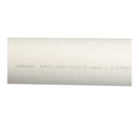 Труба полипропиленовая (цвет белый) Политэк d=75x12,5 (PN 20) 9002075125 в Туле 4