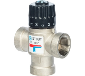 Термостатический смесительный клапан для систем отопления и ГВС 3/4 ВР 35-60 STOUT SVM-0010-166020 в Туле 0