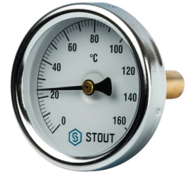 Термометр биметаллический с погружной гильзой. Корпус Dn 63 мм, гильза 50 мм 1 STOUT SIM-0002-635015 в Туле 0