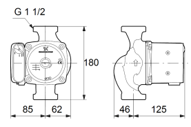 Циркуляционный насос Grundfos UPS 32-100 95906500 в Туле 1