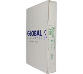 Радиатор биметаллический боковое подключение (белый RAL 9010) Global STYLE PLUS 350 8 секций в Туле 9